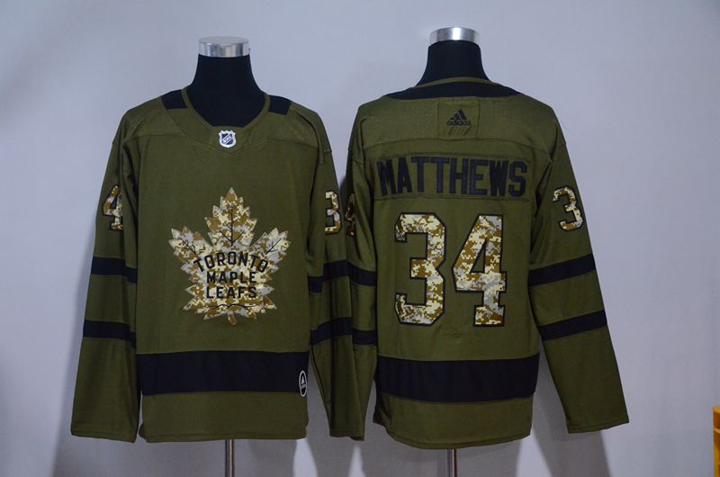 Men 2017 NHL Men Toronto Maple Leafs #34 Matthews Green Adidas Jerseys